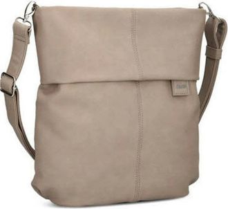 zwei Crossbody tas - Dames - Tassen - Beige - Maat: ONE Size Zijde