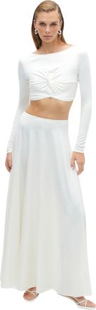 Nocturne Flounced Long Skirt