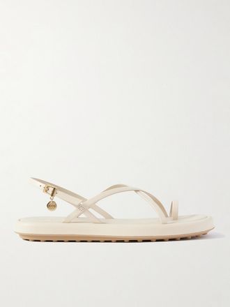 Tod's Sandali In Pelle - Crema