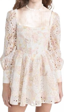 Bardot Lila Flounce Dress In Sunny Floral