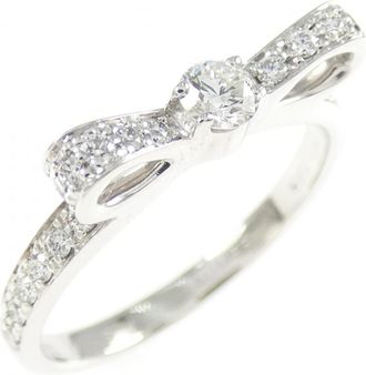 Chanel White Gold White Gold (18K) Band Ring (Pre-Owned)