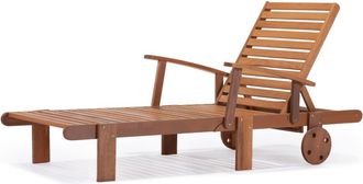 Habitat & Jardin Tumbona madera 193 x 74 x 80 cm