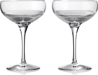 Waterford Mixology Circon Coupe Large 9floz Set of 2