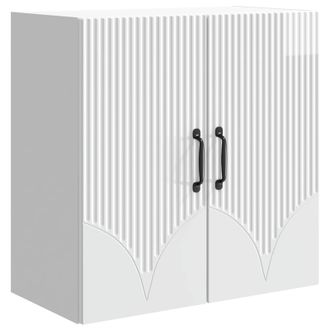vidaXL Armario De Pared Blanco Brillante 59 X 31 X 60 Cm Vidaxl