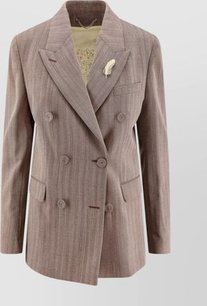 Golden Goose diva herringbone virgin wool blazer