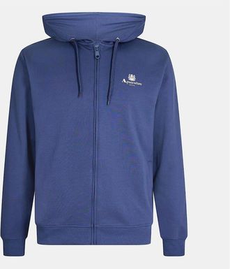 Aquascutum Mens Hooded Ribbed Cuff Regular Fit Jacket - Navy - Size: 38/Regular