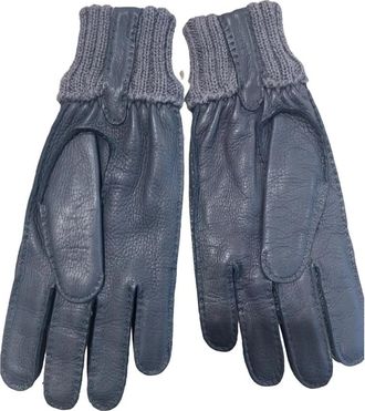 Restelli Guanti Heren Leren Handschoenen Klassiek Model - unisex - Handschoenen - Grijs - 9 1/2 IN - Wol - Accessoires