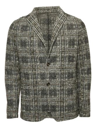 Boggi Milano 2024 checked wool blazer - men - Wool - L - Grey