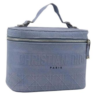 Dior Pre-owned Handbags, female, Blue, Size: ONE SIZE Pre-owned Vintage Canvas Hand Bag