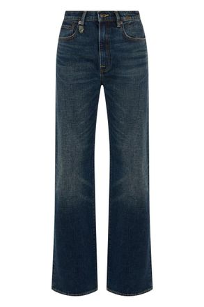 R13 Blue Loose High Rise Jeans