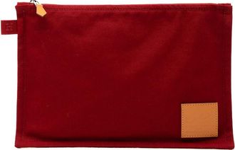 Herm&egrave;s Pre-owned Hermes Toile Bora Bora Pouch MM ZCSEKGK4AXRIS7H1