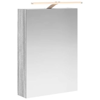 vidaXL Armario Con Espejo De Ba&ntilde;o Gris Sonoma 50 X 14,5 X 70 Cm Vidaxl