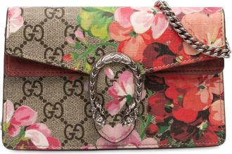 Gucci Pre-owned Gucci Mini GG Supreme Blooms Dionysus Crossbody Ladies 476432 2067