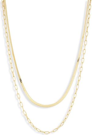 Electric Picks Two Chains Necklace in Gold at Nordstrom Rack