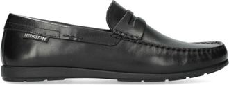 Mephisto Zwarte Leren Mocassins - Heren - Loafers - Zwart - 38 1/2 EU - Leer - Schoenen