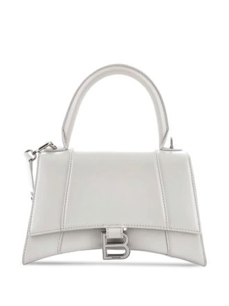Balenciaga Hourglass Top Handle Bag Leather Small satchel - Wit