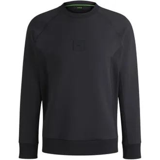 HUGO BOSS Heren Crew Neck Raglan Sweatshirt (Donkerblauw gem&ecirc;leerd)