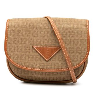 Fendi Pre-owned Fendi Mini Zucchino Canvas Crossbody Ladies 6BK5TRNWCB649U88