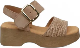 Gabor Womens Laht Platform Sandals In Raffia
