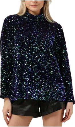 Goosecraft Tops, Dames, Veelkleurig, S, Polyester, GC Flapper Top