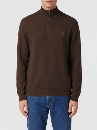 Polo Ralph Lauren Dolcevita in lana con mezza zip e logo Pony