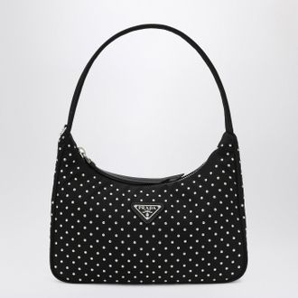 Prada Black Re-Edition handbag with studs