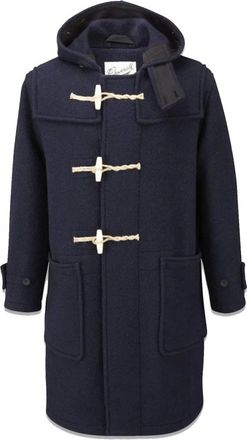 Gloverall Monty Duffle Coat Navy - Heren - Parka Jassen - Blauw - M - Katoen - Jassen