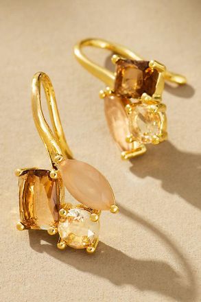 Anthropologie Cluster Crystal Earrings