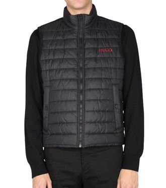 HUGO BOSS Black Mock Collar Jacket