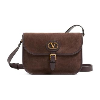 Valentino Dames, Tassen, Bruin, Maat: ONE Size Su&egrave;de