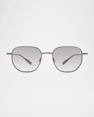 Barton Perreira Men & apos;s Revere 50MM Titanium Square Sunglasses