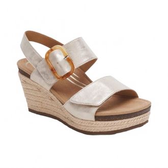 Aetrex Womens Ashley Wedge In Champagne