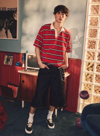 Djab Mens Indigo 15 jort Baggy fit Imported from Seoul