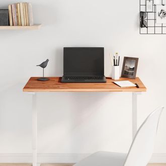 Berkfield Home Table Top 80x40x1.5 cm Rectangular Solid Wood Beech in Brown