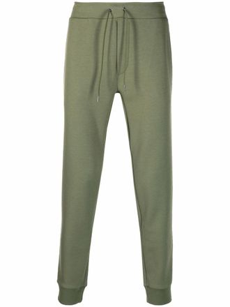 Polo Ralph Lauren embossed-logo tapered trousers - men - Cotton/Polyester - S - Green