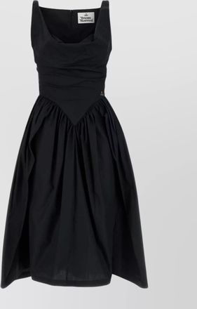 Vivienne Westwood square neckline sleeveless fitted bodice flared skirt