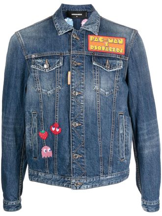 Dsquared2 Denim jack - Blauw