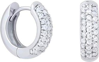 Liv Oliver 18K Plated Cz Mini Hoops