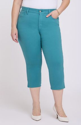 NYDJ Chloe Capri Side Slit Jeans in Harbor Blue at Nordstrom, Size 16W