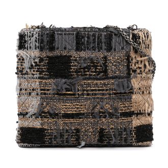 Chanel Voorafgebruikte Multicolor Tweed Quadrato Box Schoudertas