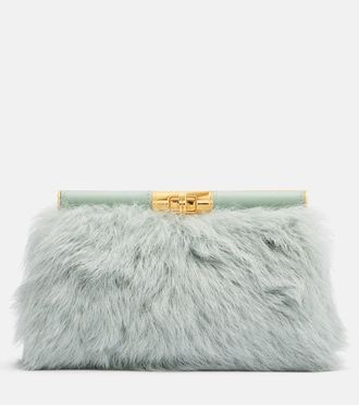 Dolce & Gabbana Marlene Small shearling shoulder bag