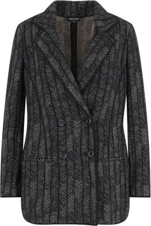 Giorgio Armani Double-Breasted Cashmere And Viscose Blazer