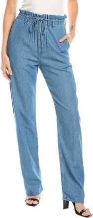 Rag & Bone Dark Indigo Linen-Blend Straight Jean