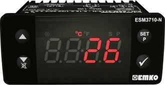 Emko Regulador De Temperatura Negro Compacto 65x76x35 Mm