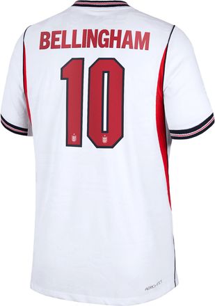 Nike Jude Bellingham England National Team 2026 Match Home Nike Mens Dri-FIT ADV Soccer Jersey in White | NN203948205-ENG