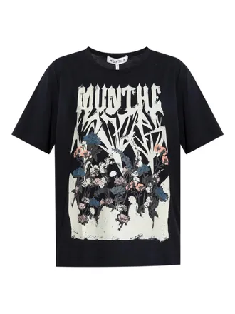 Munthe organic-cotton t-shirt - women - Organic Cotton - 34 - Black