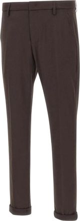 Dondup Gaubert Broeken - Heren - Slim Fit Broeken - Bruin - W31 - Wol - Broeken