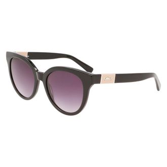 Longchamp Ladies Black Round Sunglasses LO697S-001