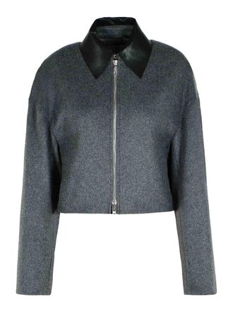 Sportmax Vacuo Anthracite Virgin Wool Jacket