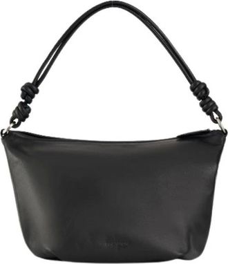 Malababa Tassen, Dames, Zwart, ONE Size, Katoen, Grote leren schoudertas